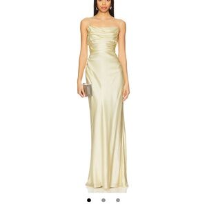 REVOLVE Elegant Maxi Dress in Light Yellow